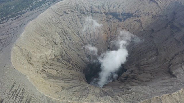 鸟瞰图的塞默火山，布罗莫山，东爪哇，印度尼西亚视频素材