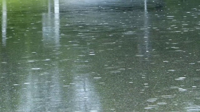 雨水淹没道路视频素材