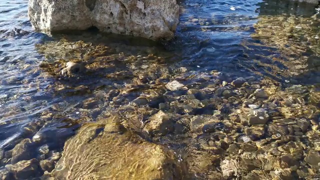 海底通过4K清澈的海水视频素材