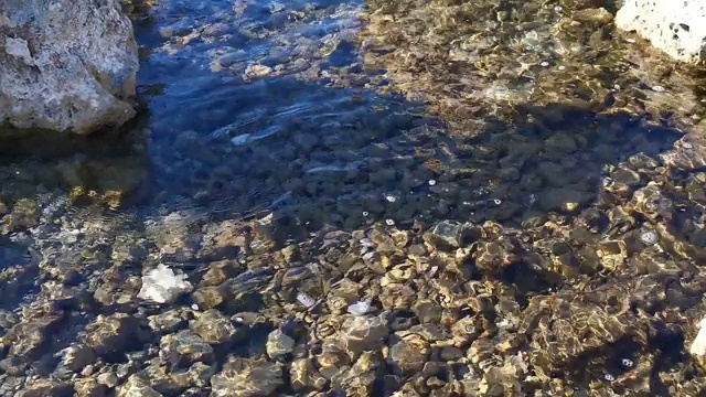 海底通过4K清澈的海水视频素材