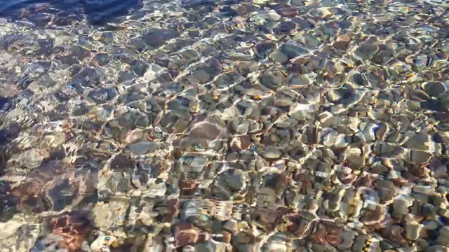 海底通过4K清澈的海水视频素材