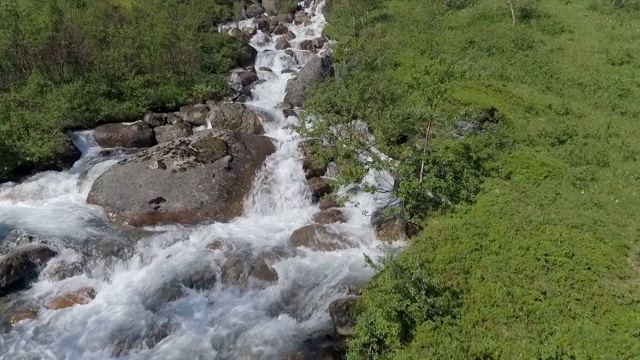 流水-挪威的自然美景视频素材