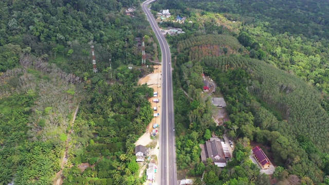 泰国山区的高速公路视频素材