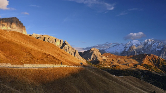 Dolomites, Sella Pass南蒂罗尔，意大利视频素材