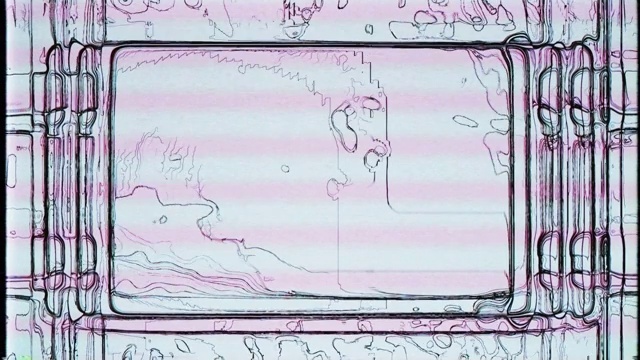 抽象的数字动画。旧电视。故障错误视频损坏视频素材