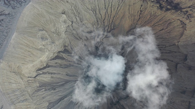 鸟瞰图的塞默火山，布罗莫山，东爪哇，印度尼西亚视频素材