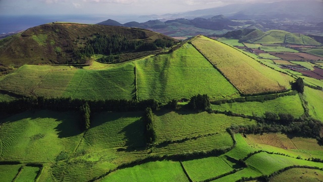 亚速尔群岛圣米格尔岛火山口视频素材