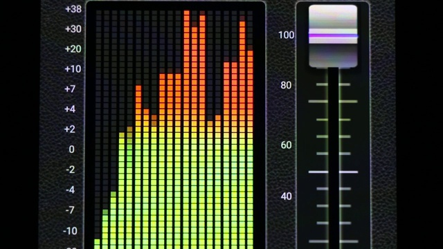 声波数字均衡器视频素材