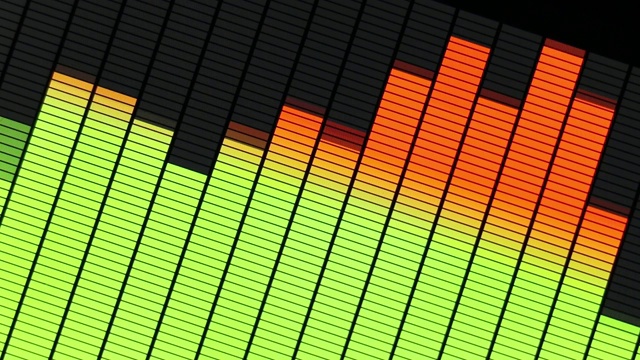声波数字均衡器视频素材