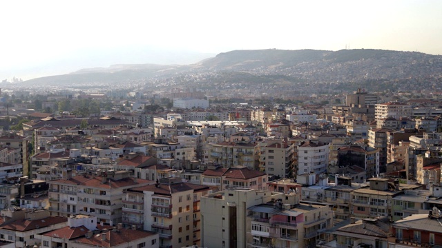 İzmir(昼夜时间间隔和高角度视图)视频素材