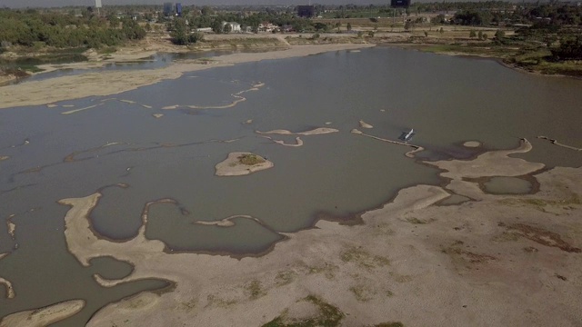 气候变化和干旱土地，水危机和全球变暖视频素材