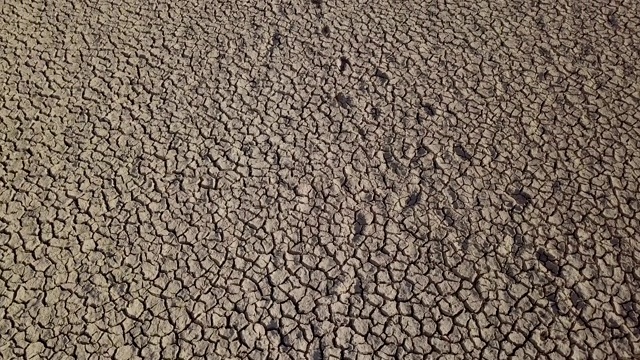 气候变化和干旱土地，水危机和全球变暖视频素材