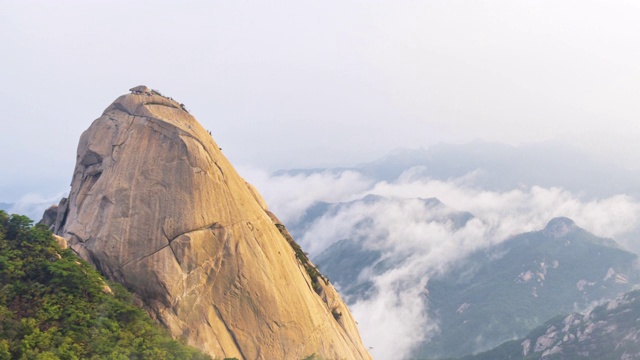 在韩国首尔市的北山，4k的Tima断层视频素材