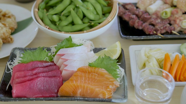 什锦日本居酒屋餐厅食物形象视频下载