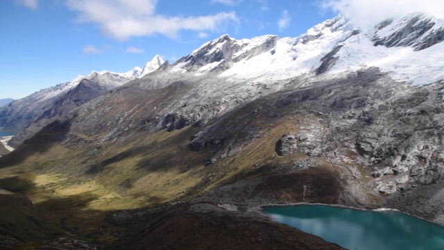 Punta Union Pass on Santa Cruz Trek在Huascarán国家公园在安第斯山脉秘鲁视频素材