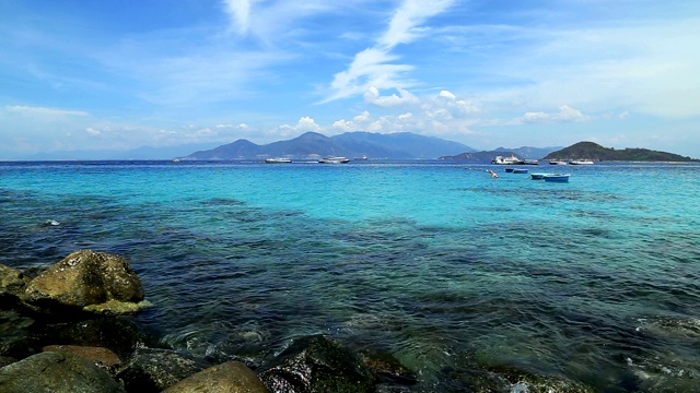 越南夏季海滨城市芽庄视频素材