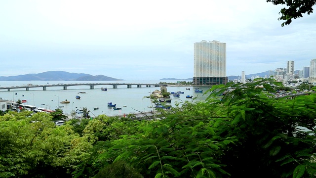 越南夏季海滨城市芽庄视频素材