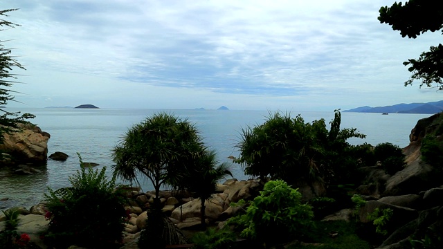 越南夏季海滨城市芽庄视频素材