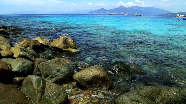 越南夏季海滨城市芽庄视频素材