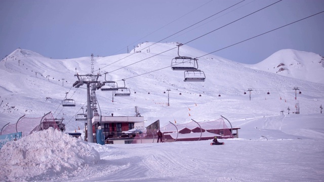 滑雪胜地视频素材