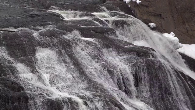 黄石公园冬天的风景视频素材