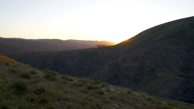 Serra da Freita风景全景在阿鲁卡，葡萄牙视频素材