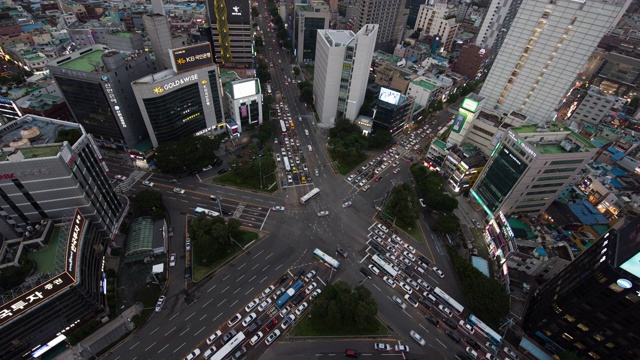 韩国釜山的秀渊路口和市中心/釜山镇视频素材