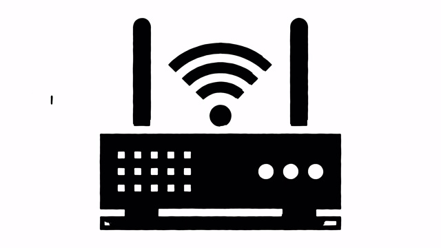 5G网络通信线画和墨水喷溅揭示动画与阿尔法视频素材