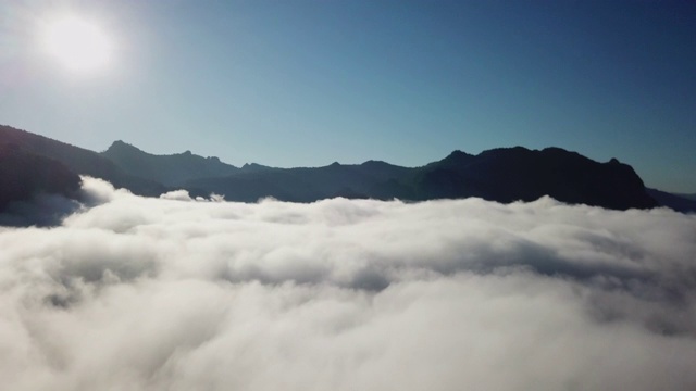 云层上方的鸟瞰图视频素材