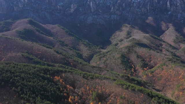 韩国，石山山/江原道的蔚山巴维岩视频素材