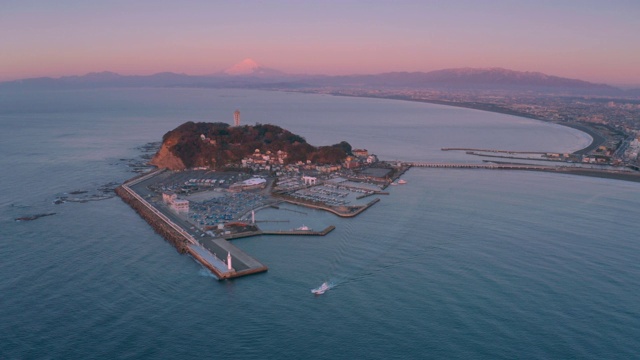 富士山和Enoshima视频素材