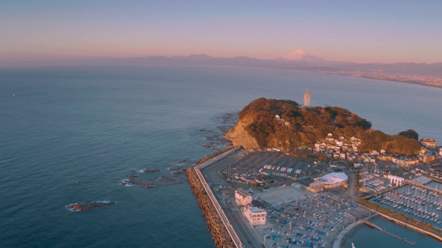 富士山和Enoshima视频素材