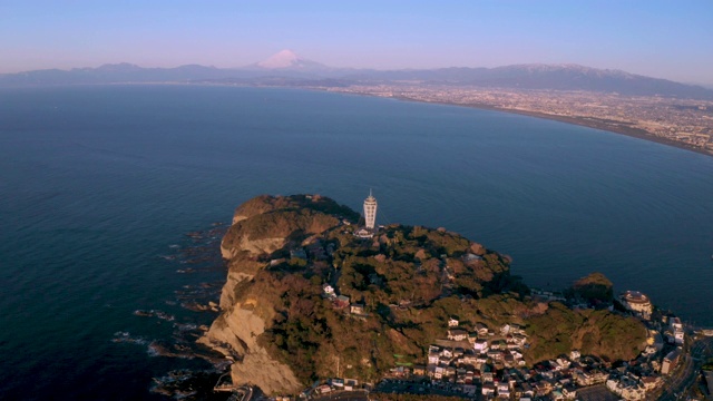 富士山和Enoshima视频素材