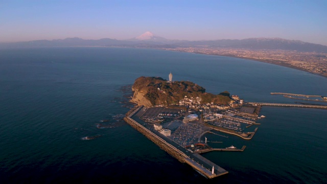 富士山和Enoshima视频素材