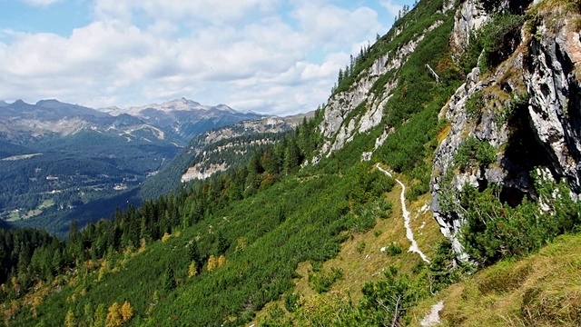 一览著名的白云石山峰，布伦塔。Trentino、意大利视频素材