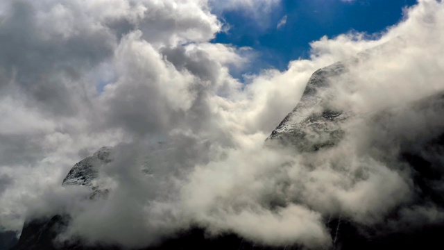 山云顶景景观。挪威美丽的自然景观视频素材