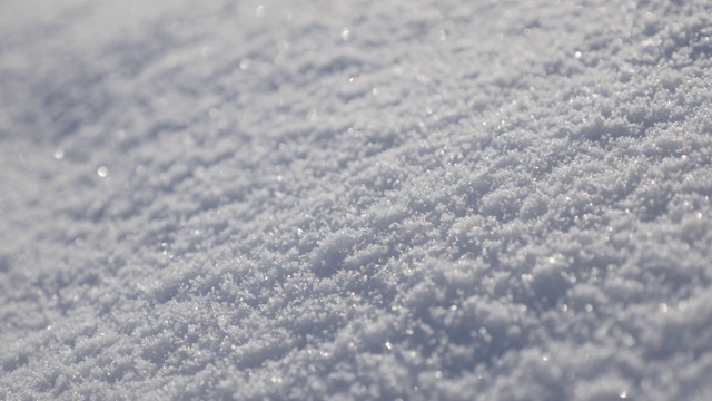 浅DOF层冻结结晶水雪花4K视频素材