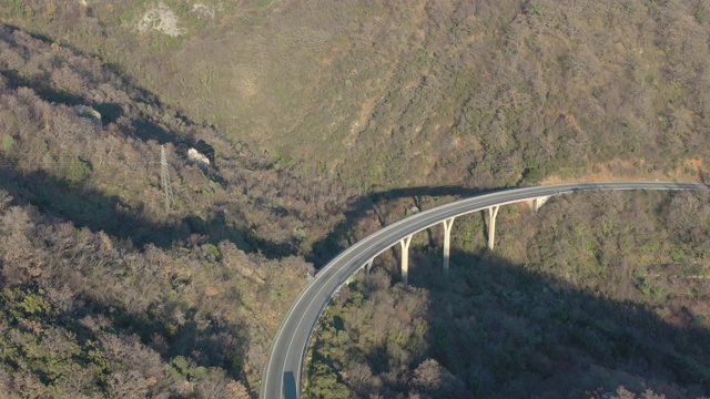 航拍的公路桥视频下载