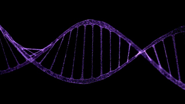 DNA分子螺旋结构视频素材