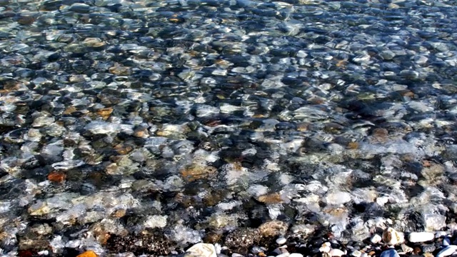 海水和水下的石头视频素材