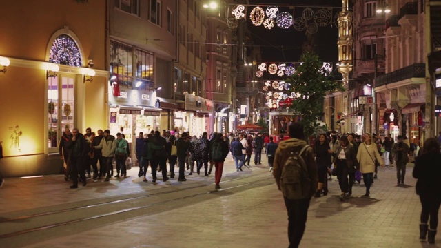 Istiklal街,伊斯坦布尔视频素材