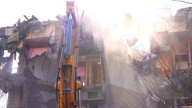 拆除建筑物视频素材