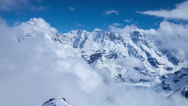 瑞士阿尔卑斯山景观时光流逝视频素材