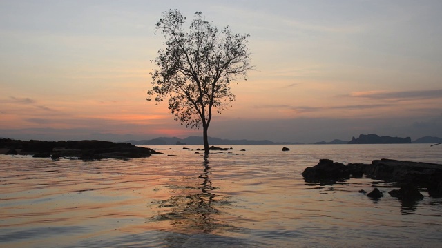 泰国甲米的海景。视频素材