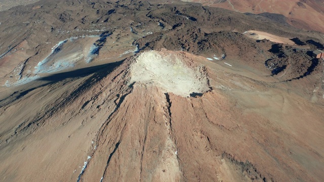 鸟瞰图泰德火山，特内里费，加那利群岛视频素材