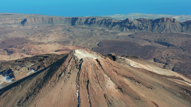 鸟瞰图泰德火山，特内里费，加那利群岛视频素材