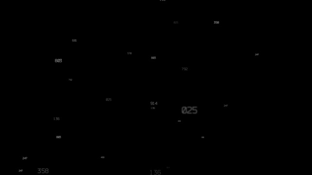 快速计数大量的白色数字在空间HD 1920视频素材