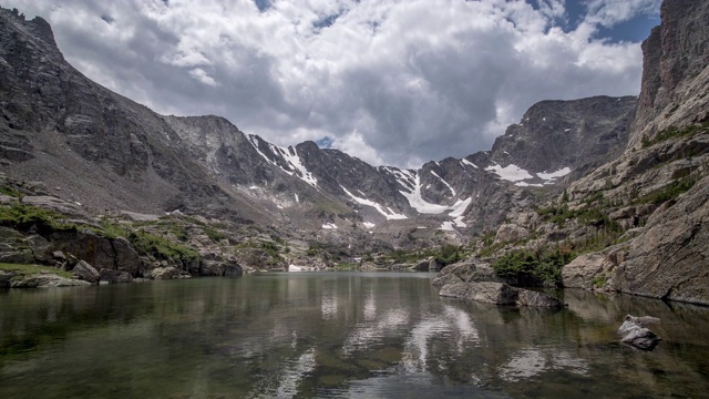 玻璃湖，RMNP，美国时间推移4K视频素材