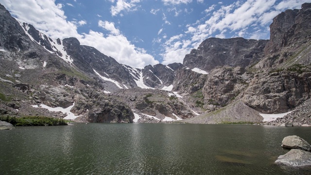 天空池塘，RMNP，美国时间延时4K视频素材