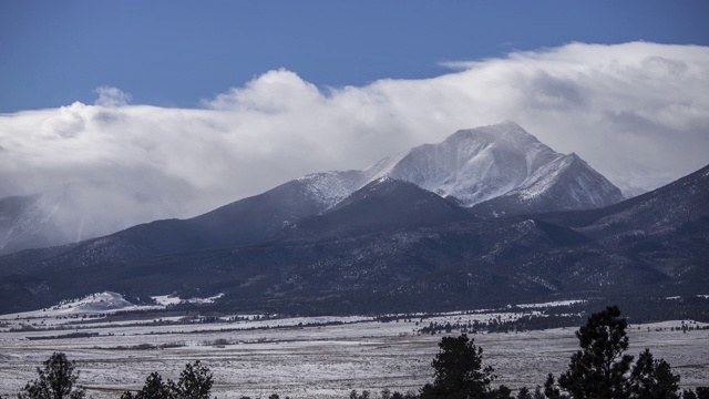 Sangre De Cristo山云时间流逝4K视频素材